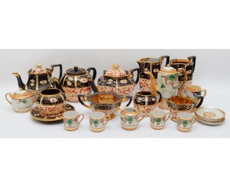 A collection of ceramics and pottery pieces, to include Indian Tree jugs, vases, Poole pottery tankard, Royal Doulton charact