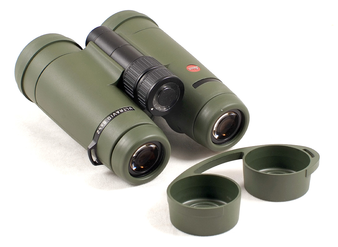 Green Leica Ultravid 8x42 BR binoculars (condition 3E) with case and