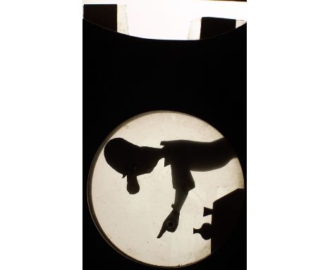 Collection of Magic Lantern Slipper & Other 'Moving' Slides. To include an unusual (possibly home made) poseable 'shadow' sli