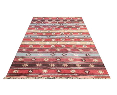 VINTAGE INDIAN KILIM, 273cm x 192cm. 