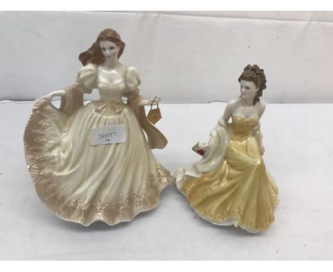 Two Royal Worcester figurines: 'Viennese Waltz' and 'Golden Wedding Anniversary'