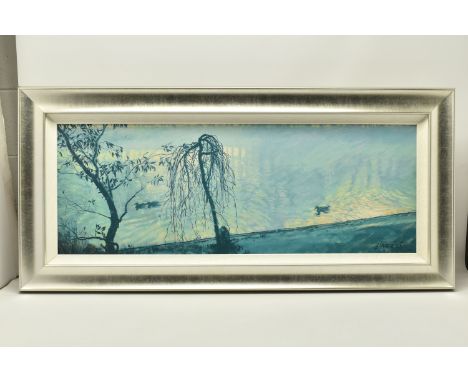 ROLF HARRIS (AUSTRALIAN 1930-2023) 'MIST ON THE THAMES', a limited edition print on board depicting a London river scene, sig