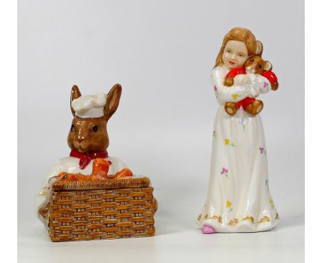 Royal Doulton Bunnykins Figure My First Bunnykins &amp; Limited Edition Country Manor Chef (2) 