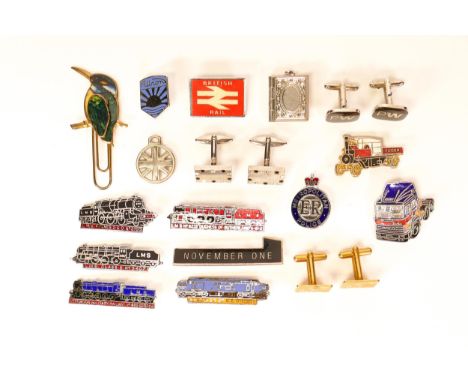 A collection of Railway Steam Engine related badges 