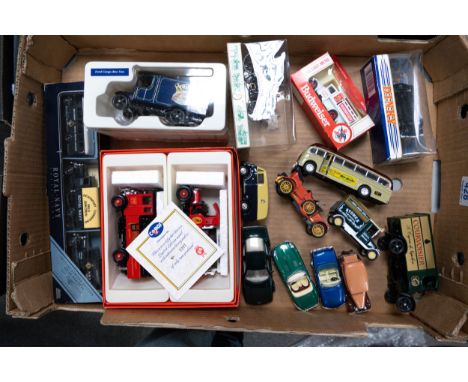 A collection of Boxed  scale model toy Commercial &amp; Advertising Vehicles including Corgi Charrington set, Dinky MGBGT, Ll