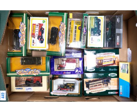 A collection of Boxed Corgi Classics scale model  Trams , Commercial &amp; Advertising Vehicles including Eddie Stobart, Schw
