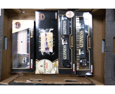 A collection of Boxed Corgi  scale model Guiness  Brewery collection Commercial &amp; Advertising Vehicles 