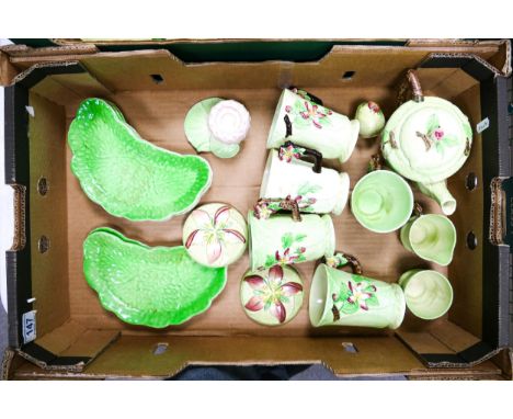 A collection of Carltonware from the 'Australian Design' era in the Apple Blossom pattern 