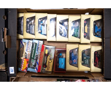 A collection of Boxed Matchbox Yesteryears  scale model Commercial &amp; Advertising Vehicles including Convoy trucks 