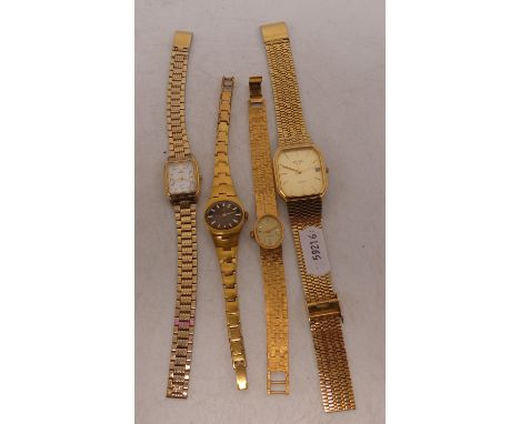 A group of ladies quartz wristwatches to include Lorus, Rotary, Invicta and Tissot (4) 
