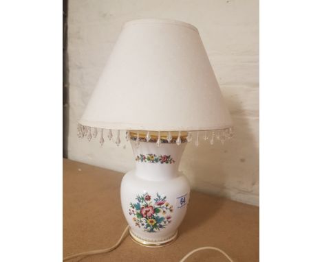 Coalport Ming Rose pattern bedside lamp 