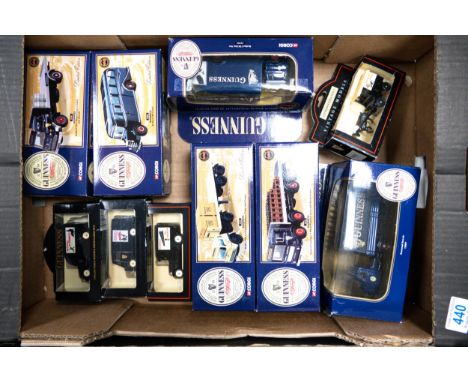A collection of Boxed Corgi  scale model Guiness  Brewery collection Commercial &amp; Advertising Vehicles 