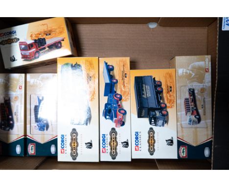 A collection of Boxed Corgi  scale mode Whisky &amp; Drayman collection Commercial &amp; Advertising Vehicles 