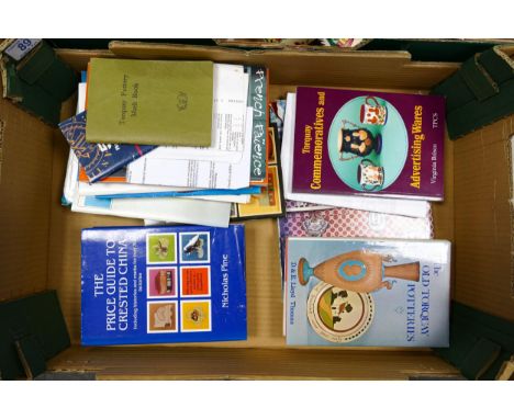 A collection of Antique &amp; Pottery Reference books including CRested China, Torquay Pottery, Quimper , Goss China etc 