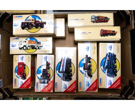 A collection of Boxed Corgi  scale mode Brewery theme Commercial &amp; Advertising Vehicles 