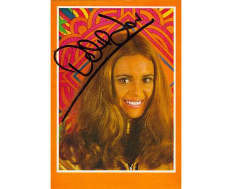 Daliah Lavi Signed Colour Promo Photo approx 6 x 4, plus Wikipedia page print out, Good condition. All autographs are genuine