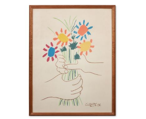 λ  AFTER PABLO PICASSO (SPANISH 1881-1973) BOUQUET DE FLEURS (CZWIKLITZER 147) Lithograph printed in colours, 1958, on wove p