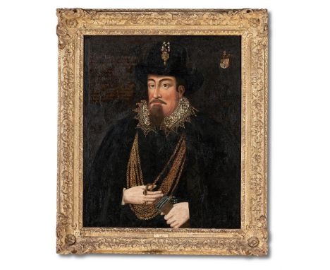 ENGLISH SCHOOL (17TH CENTURY) PORTRAIT OF SIR URIAN LEGH Extensively inscribed with the sitter's identity and coat of arms (u