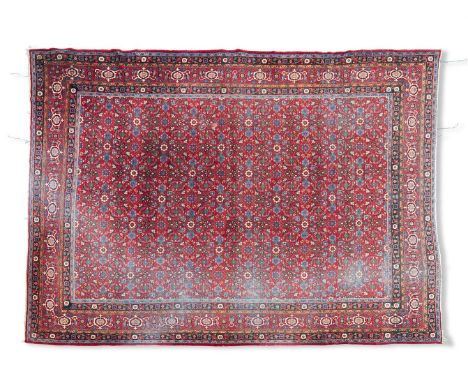 A SAROUK CARPET CENTRAL PERSIAN approximately 423 x 302cm     Condition Report:  Carpet with wear overall commensurate with a
