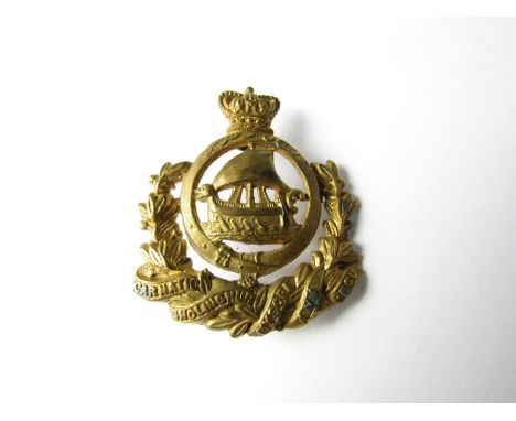 A Victorian Indian Army 9th Madras Native Infantry cap badge