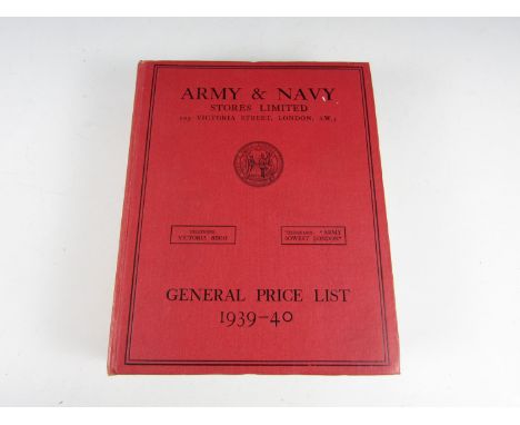 Army and Navy Stores Ltd, General Price List, No. 104, 1939-40