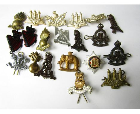 A small quantity of British Army collar badges