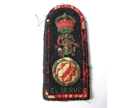 An early 20th Century Queen Alexandra's Royal Naval Nursing Service epaulette