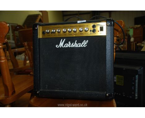 A Marshall amp MG15DFX model.