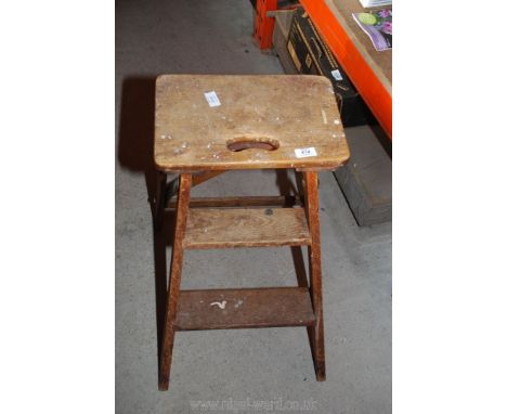 Folding step/stool.