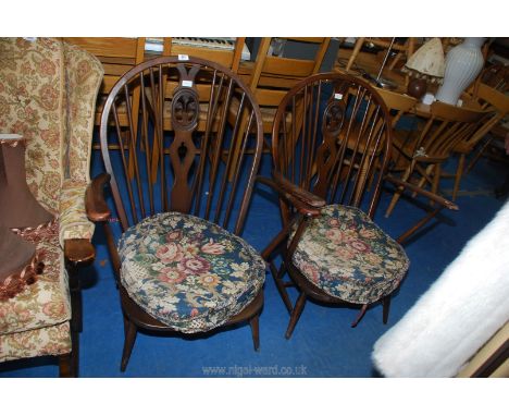 Two Ercol chairs.