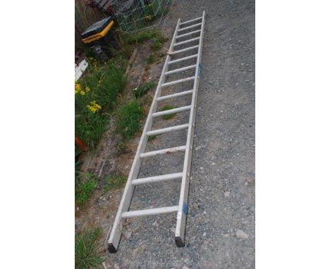 Zarges aluminium step ladder, 14 rungs
