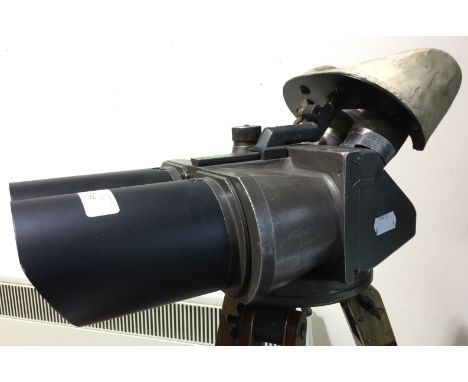 WW2 Third Reich DF 10 x 80 Flakfernrohr Flak Binoculars. No original paint finish left. Maker marked "dkl" for "Schneider, Ba