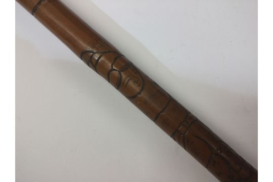 WW2 Japanese Officers Swagger stick. Bamboo. 76cm in length. Carved ...