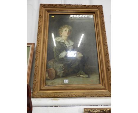 Large Gilt Framed Portrait Print 