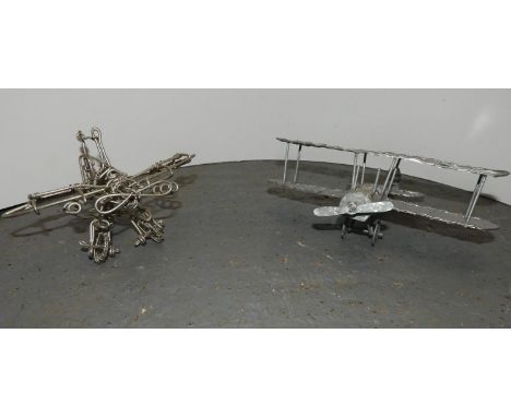 2x Scratch Built Model Planes 