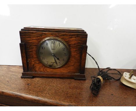 Oak Smiths Mantel Clock 