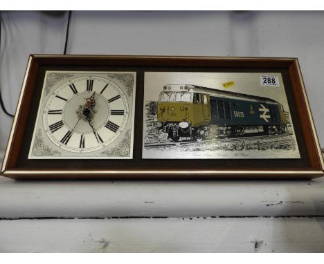 Ark Royal Diesel Locomotive Clock 
