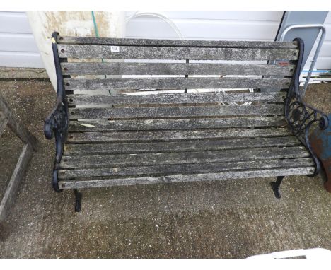 Metal End Garden Bench 