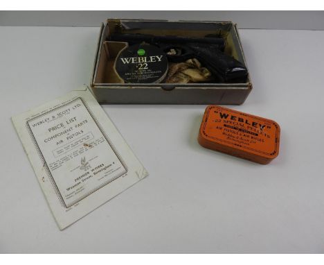 Webley Air Pistol Mark 1 Model with Pellets 