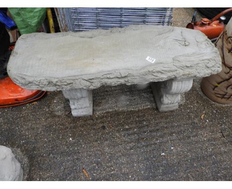 Concrete Garden Bench 