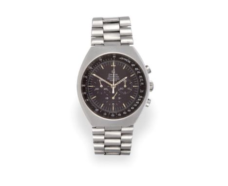 A Stainless Steel Chronograph Wristwatch, signed Omega, model: Speedmaster Professional Mark II, ref: 145.014, 1970, (calibre