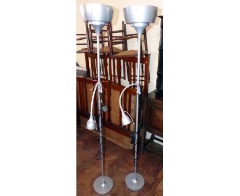 2 standard lamp/uplighters Condition report: see terms and conditions