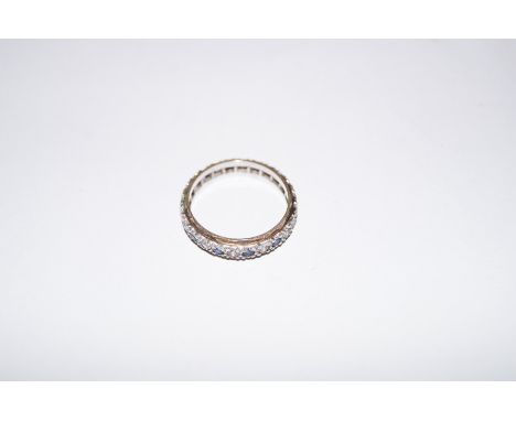 9 carat gold eternity ring- Size P