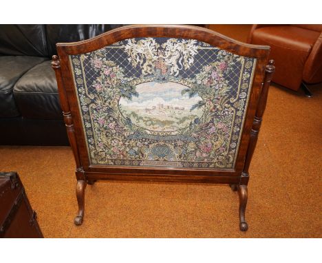 Firescreen commemorating coronation of Elizabeth II, 2nd June 1953