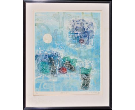 Shoichi Hasegawa"Clair de Lune",signed and inscribed in pencil,colour lithograph,numbered 47/110,59 x 48.6cms; 23 1/4 x 19 1/