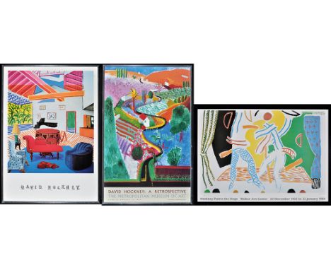 After David HockneyPoster for a retrospective exhibition at the Metropolitan Museum of Art,colour silkscreen,95 x 60cms; 37 1