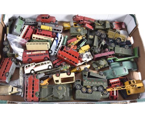 Post-war and later Playworn and Repainted Diecast Vehicles, a collection of vintage private and commercial vehicles includes 
