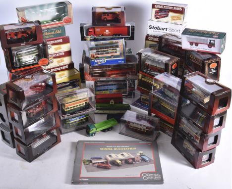 Modern Diecast Buses Fire Engines and Haulage Vehicles, a mainly boxed collection includes buses by Original Omnibus (15) som
