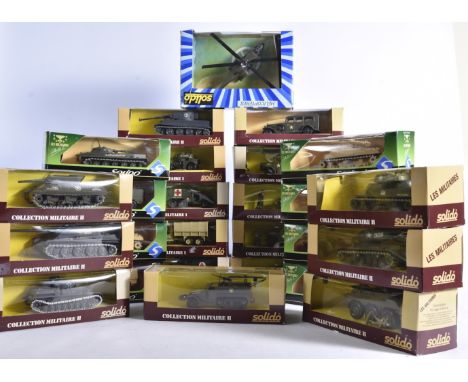 Solido WWII Diecast Military Models, a boxed collection includes Collection Militaire I (9), Collection Militaire II (8) Les 