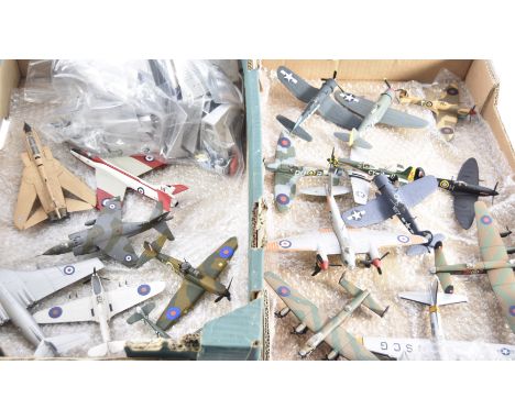 Corgi Aviation Archive, eighteen loose WWII and later military aircraft models, with some stands and accessories, G-VG, some 